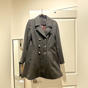 Laundry by Shelli Segal grey dress coat